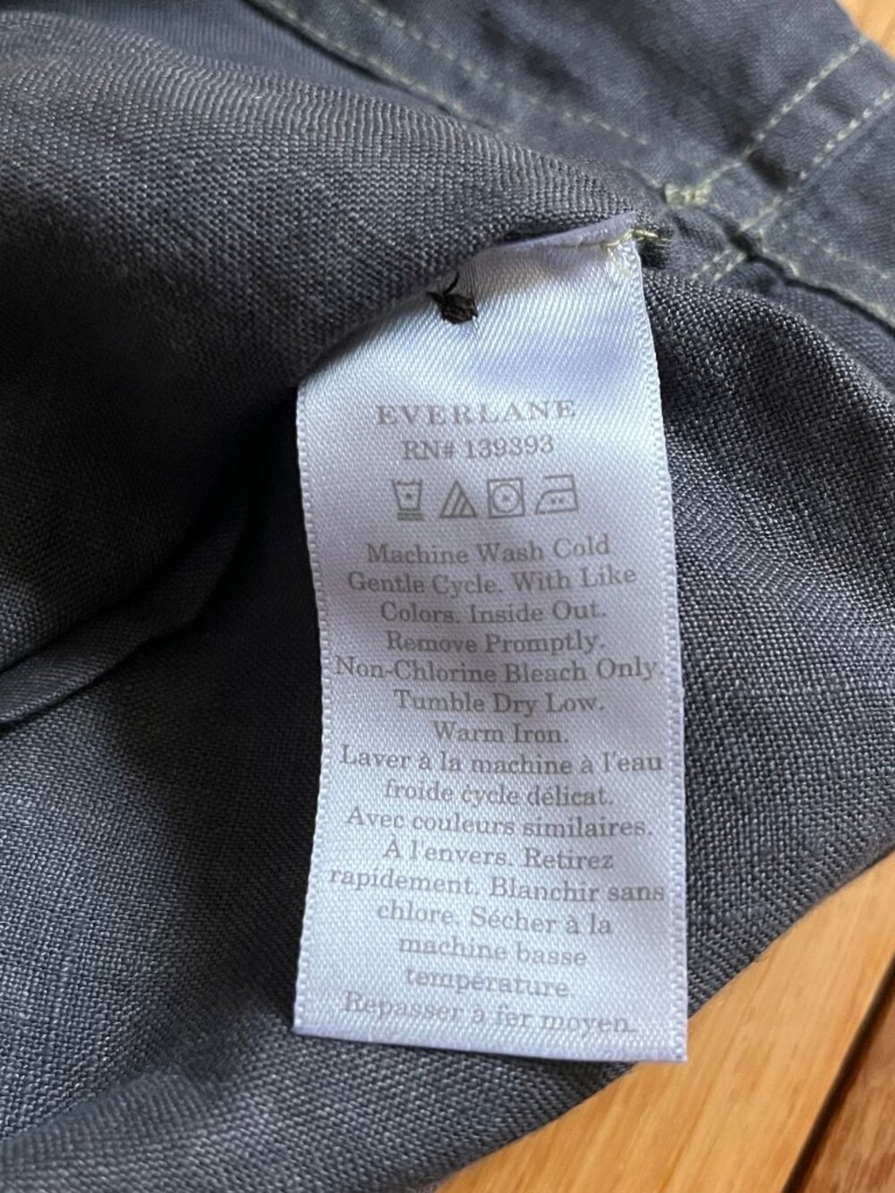 Everlane Cropped Button-front Linen Tank - Picture 3 of 5